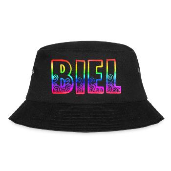 biel rs regenbogen - Bucket Hat - Schwarz - Vorne - Lela (165cm)