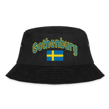 Gothenburg Sweden flag - Bucket Hat - black - Front - Lela (165cm)