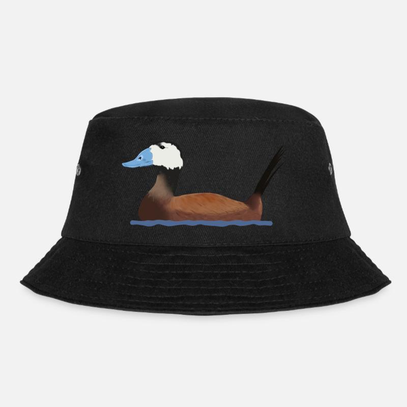 White-headed duck - Bucket Hat - black