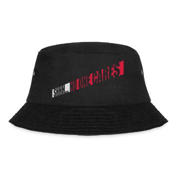 shhh no one cares - Bucket Hat - Schwarz - Vorne - Lela (165cm)