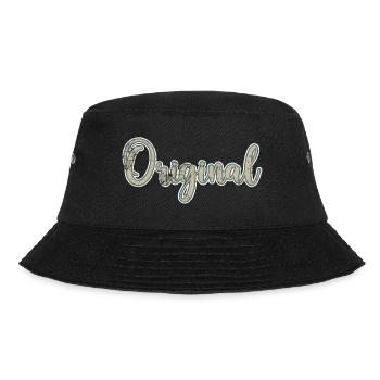 Original Geburtstagsgeschenk - Bucket Hat - Schwarz - Vorne - Lela (165cm)