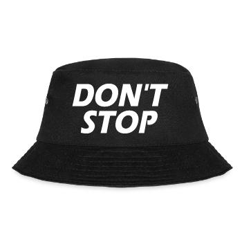 Dont stop - Bucket Hat - Schwarz - Vorne - Lela (165cm)