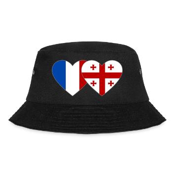 France Géorgie Flag Coeur - Bob - noir - Devant - Lela (165cm)