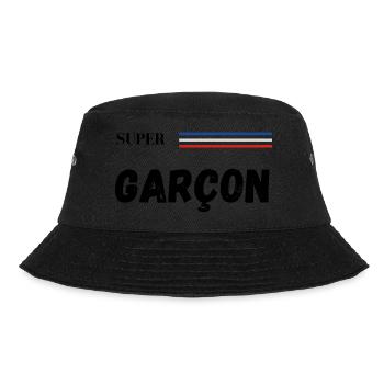 super garçon - t-shirt assorti - Bob - noir - Devant - Lela (165cm)