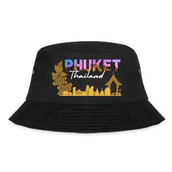 Phuket Thailand Sunset Skyline - Bucket Hat - black - Front - Lela (165cm)