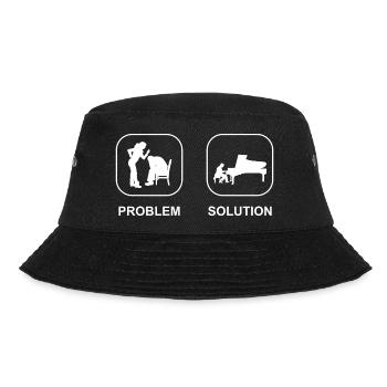 Piano Player Gift Pianist Piano Piano - Bucket Hat - black - Front - Lela (165cm)