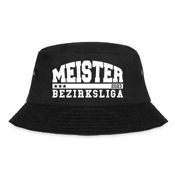 Meister 2023 Bezirksliga Aufstieg Fußball - Bucket Hat - Schwarz - Vorne - Lela (165cm)