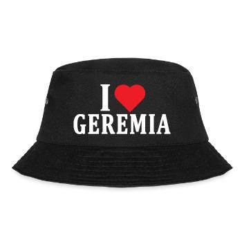 t-shirt I love Jeremiah t-shirt gift idea - Bucket Hat - black - Front - Lela (165cm)