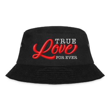 True love for ever - Bucket Hat - black - Front - Lela (165cm)