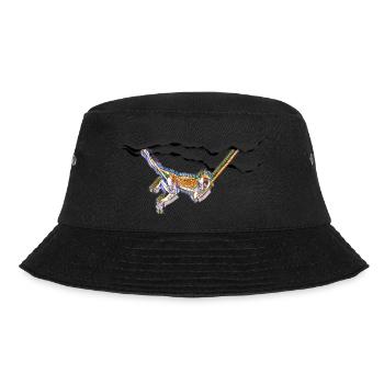 Monkey/monkey hangs out and chills - Bucket Hat - black - Front - Lela (165cm)