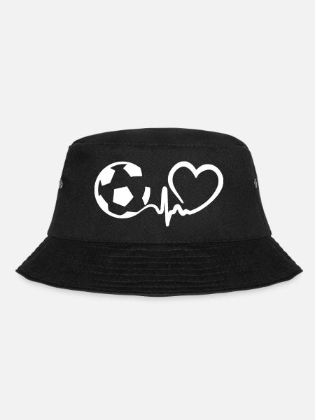 Fußball Herzschlag - Bucket Hat - Schwarz