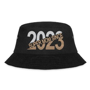 Super Mama seit 2023 - Bucket Hat - Schwarz - Vorne - Lela (165cm)