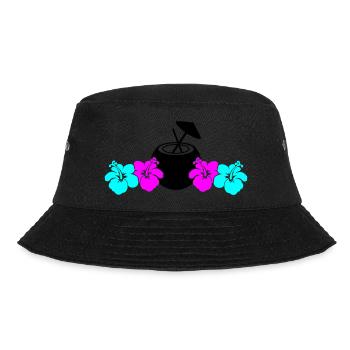 hibiskus kokus - Bucket Hat - Schwarz - Vorne - Lela (165cm)