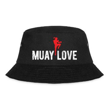 Thaiboxen Muay Thai - Bucket Hat - Schwarz - Vorne - Lela (165cm)