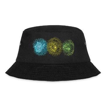 Pusteblumen bunt - Bucket Hat - Schwarz - Vorne - Lela (165cm)