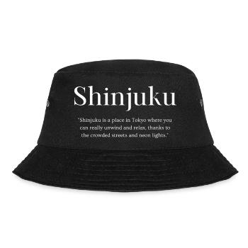Shinjuku Tokio Japan Englisch - Bucket Hat - Schwarz - Vorne - Lela (165cm)