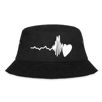Heart 2 - Bucket Hat - black - Front - Lela (165cm)