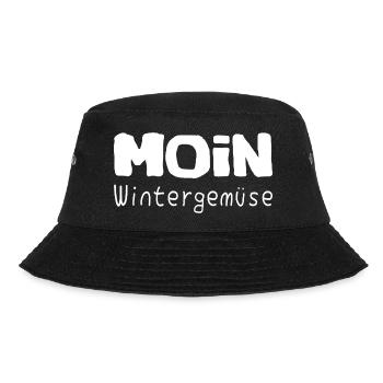 Wintergemüse Moin - witzig Spruch lustig Funshirt - Bucket Hat - Schwarz - Vorne - Lela (165cm)