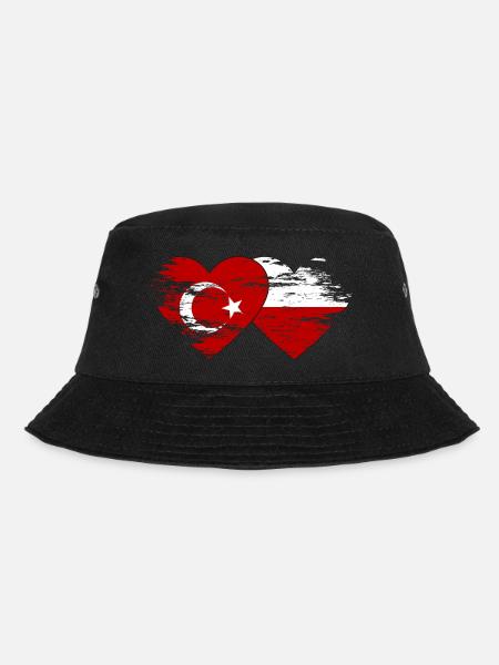 Türkei Polen Fahne - Bucket Hat - Schwarz
