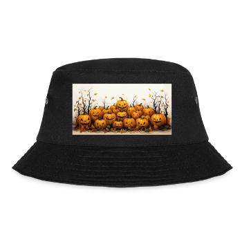 Halloween - Trick or Treat - Bucket Hat - black - Front - Lela (165cm)