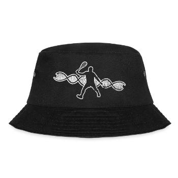 Tennis player Tennis Tennis club Tennis lover - Bucket Hat - black - Front - Lela (165cm)