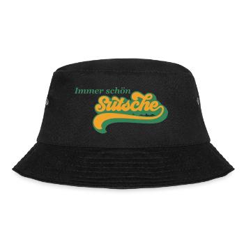 Immer schön sutsche - Bucket Hat - Schwarz - Vorne - Lela (165cm)