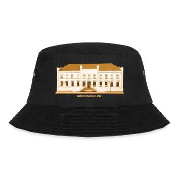 Grevesmühlen Rathaus Mecklenburg-Vorpommern - Bucket Hat - Schwarz - Vorne - Lela (165cm)