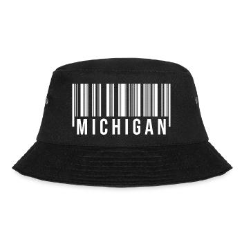 Michigan Barcode - Bucket Hat - Schwarz - Vorne - Lela (165cm)