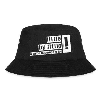 Little by Little Tee – perfektes Geschenk für Wachstum! - Bucket Hat - Schwarz - Vorne - Lela (165cm)