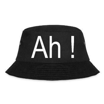 Oh, wie lustig das ist - Bucket Hat - Schwarz - Vorne - Lela (165cm)