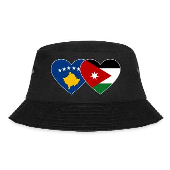 Kosovo Jordanie Drapeau Coeur - Bob - noir - Devant - Lela (165cm)
