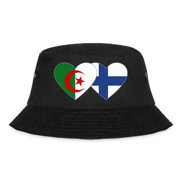 Algérie Finlande Drapeau Coeur - Bob - noir - Devant - Lela (165cm)