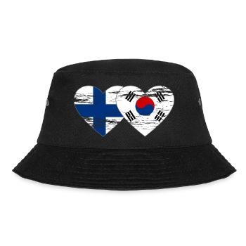 Finlande Corée du Sud drapeau coeur utilisé - Bob - noir - Devant - Lela (165cm)