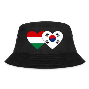 Hongrie Corée du Sud Drapeau Coeur - Bob - noir - Devant - Lela (165cm)