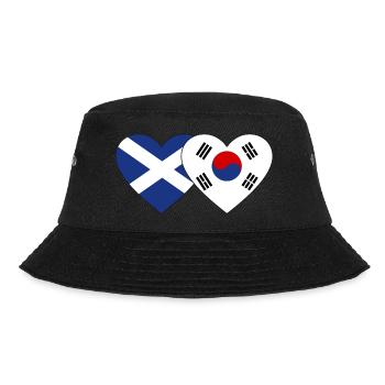 Ecosse Corée du Sud Drapeau Coeur - Bob - noir - Devant - Lela (165cm)