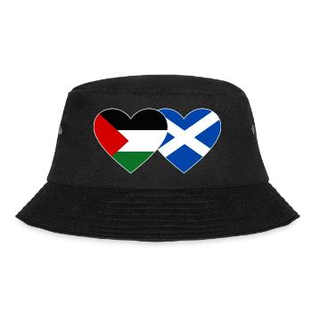 Palestine Ecosse drapeau coeur - Bob - noir - Devant - Lela (165cm)