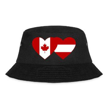 Coeur de drapeau Canada Autriche - Bob - noir - Devant - Lela (165cm)