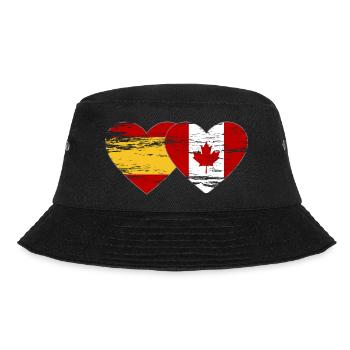 Coeur de drapeau Espagne Canada utilisé - Bob - noir - Devant - Lela (165cm)