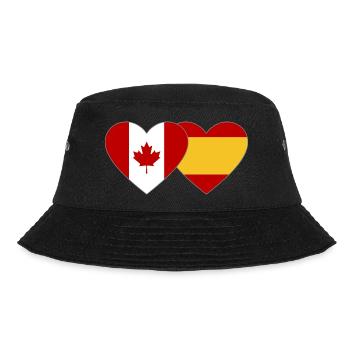 Canada Espagne Drapeau Coeur - Bob - noir - Devant - Lela (165cm)