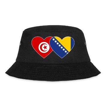 Tunisie Bosnie Drapeau Coeur - Bob - noir - Devant - Lela (165cm)