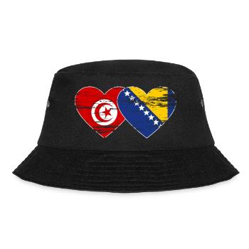 Tunisie Bosnie drapeau coeur utilisé - Bob - noir - Devant - Lela (165cm)