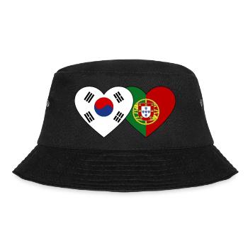 Corée du Sud Portugal Drapeau Coeur - Bob - noir - Devant - Lela (165cm)