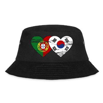 Portugal Corée du Sud Drapeau Coeur Utilisé - Bob - noir - Devant - Lela (165cm)