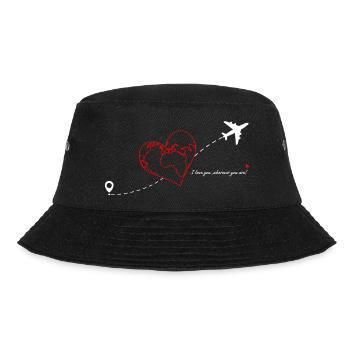 i love you wherever you are- cadeau saint Valentin - Bob - noir - Devant - Lela (165cm)