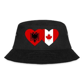 Albanie Canada Drapeau Coeur - Bob - noir - Devant - Lela (165cm)