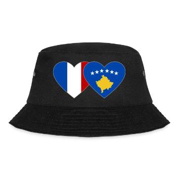 France Kosovo Drapeau Coeur - Bob - noir - Devant - Lela (165cm)
