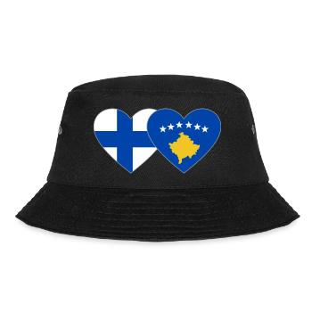 Finlande Kosovo Drapeau Coeur - Bob - noir - Devant - Lela (165cm)