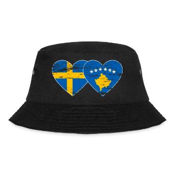 Suède Kosovo Drapeau utilisé - Bob - noir - Devant - Lela (165cm)