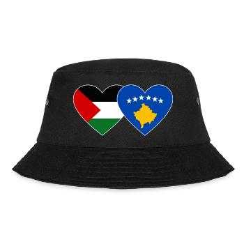 Palestine Kosovo drapeau coeur - Bob - noir - Devant - Lela (165cm)