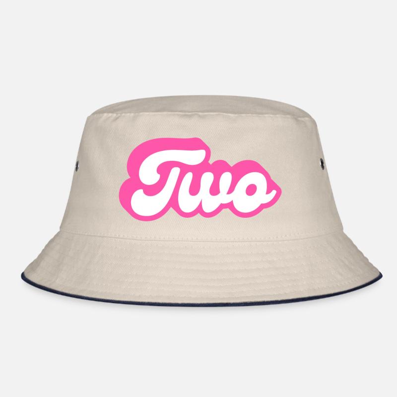 Zwei Geburtstage - 2. Geburtstag Retro Pink Bucket Hat